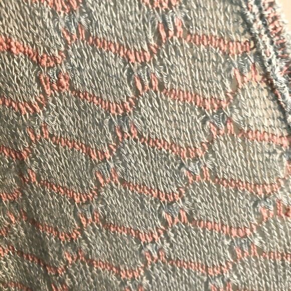 Francesca’s Birdcage Mesh Sweater Cardigan Mint Green S - Picture 7 of 8